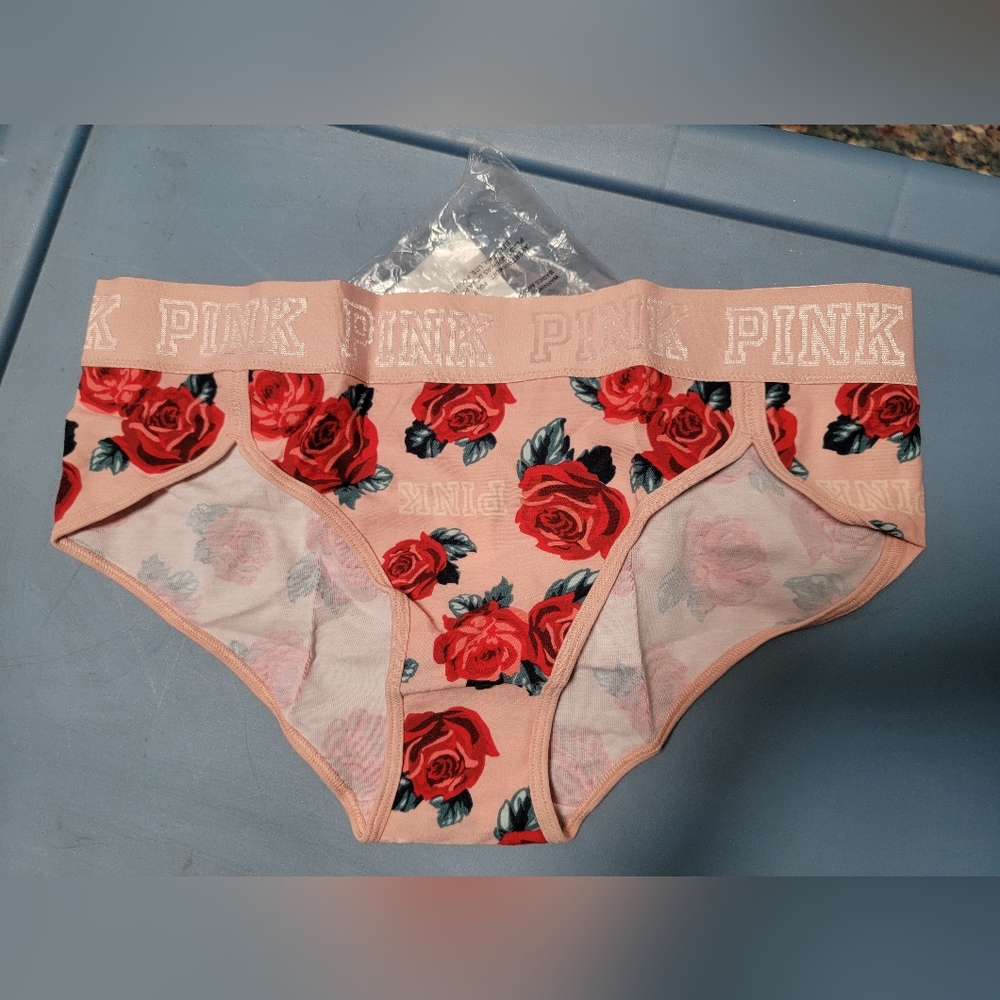 Victoria Secret PINK M Roses panties